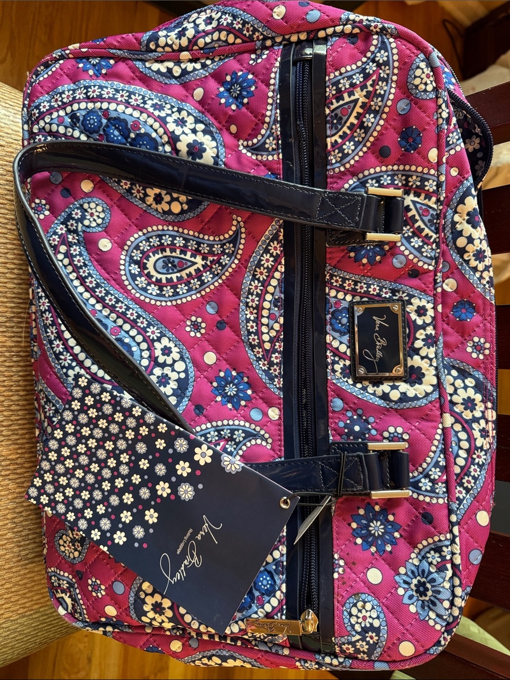 Vera Bradley Boysenberry Luggage/Attaché case/laptop bag new with tags.